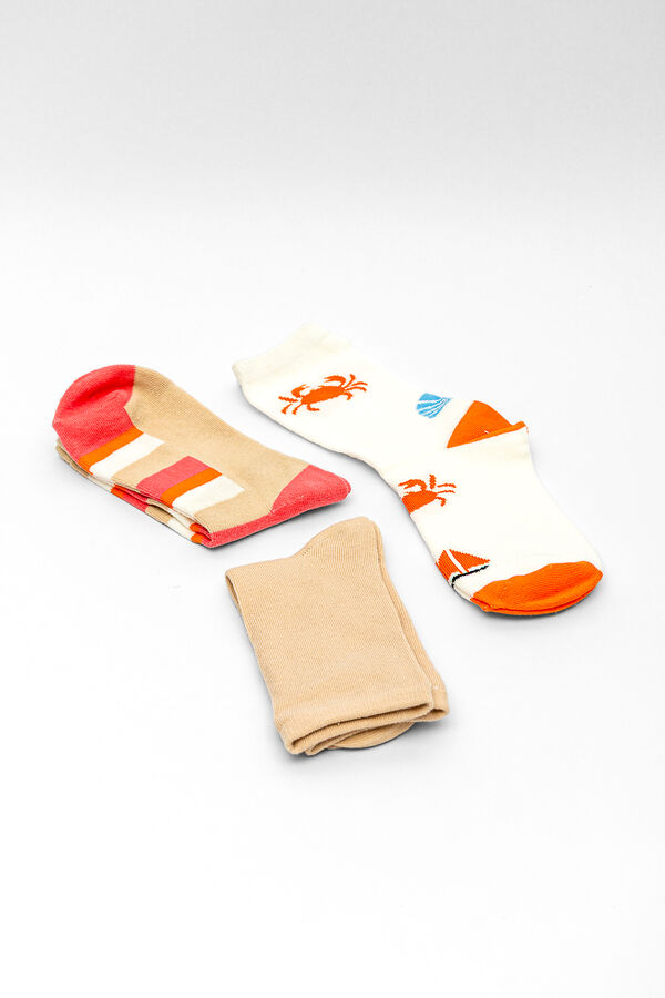 Medias Crew Carem, Pack x 3 COLOR UNICO image number null
