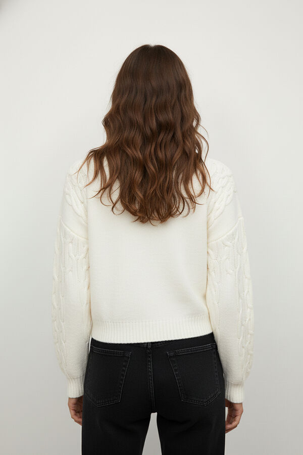 CARDIGAN BUTTOLI MARFIL  / OFF WHITE image number null
