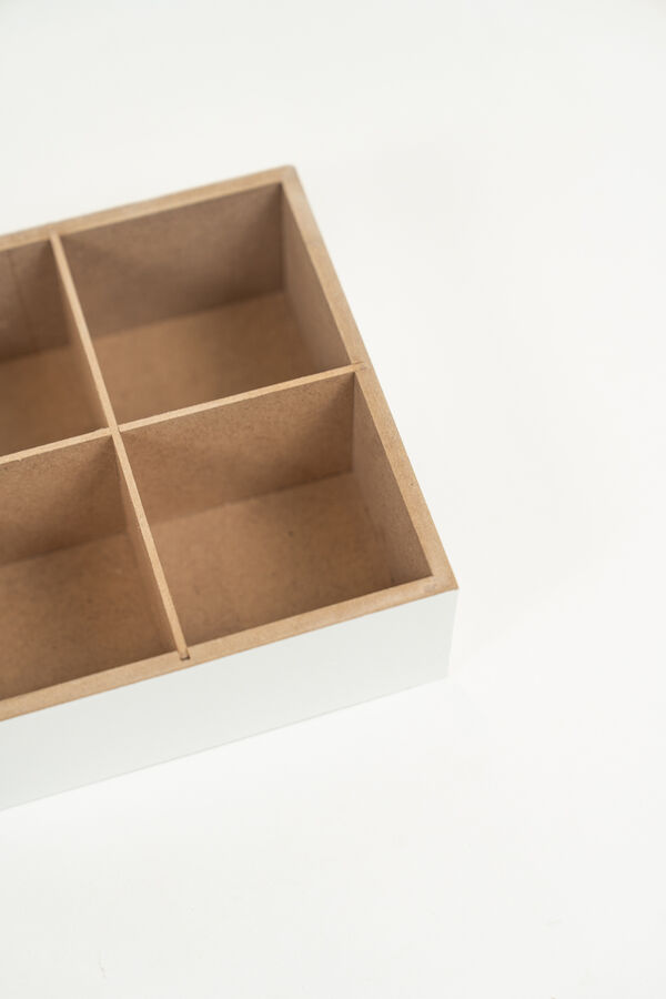 Caja para Té Lyra, 4 separaciones. BLANCO image number null