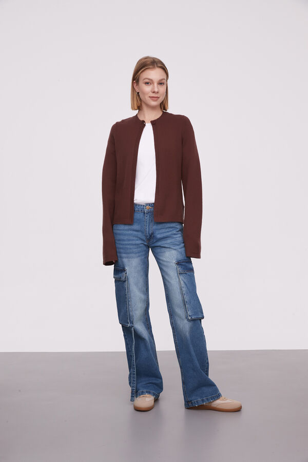 CARDIGAN CAWA CHOCOLATE image number null