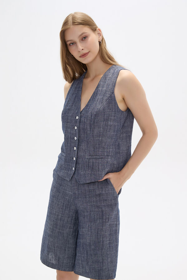 CHALECO LACHE AZUL PIEDRA image number null