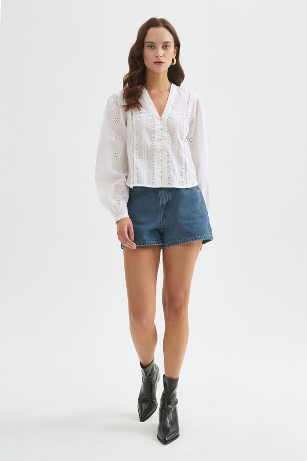 CAMISA GALE 70607 BLANCO image number null