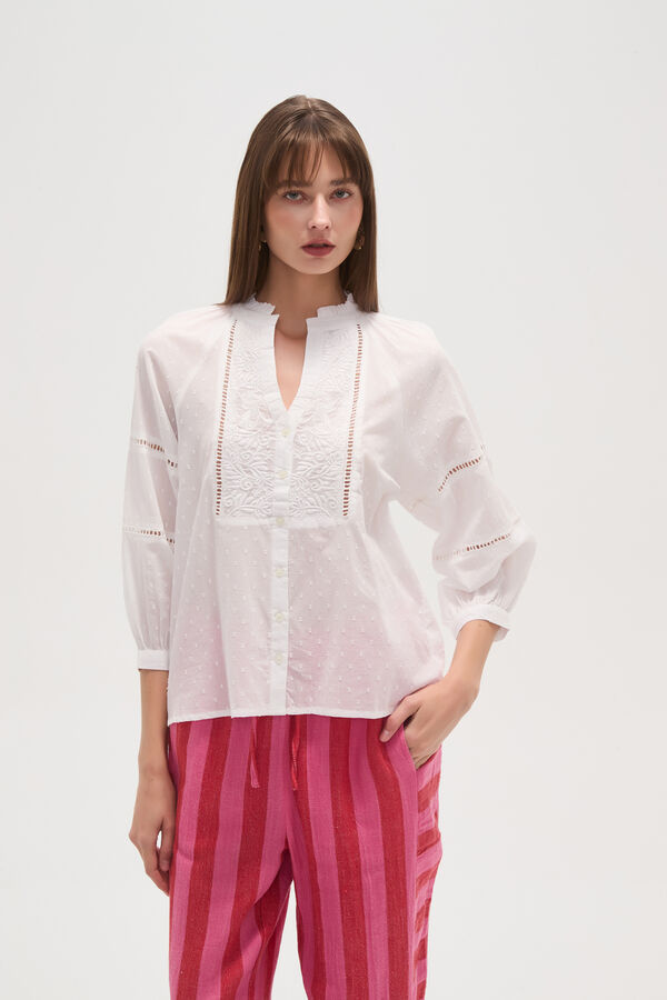 BLUSA SHETLAND BLANCO image number null