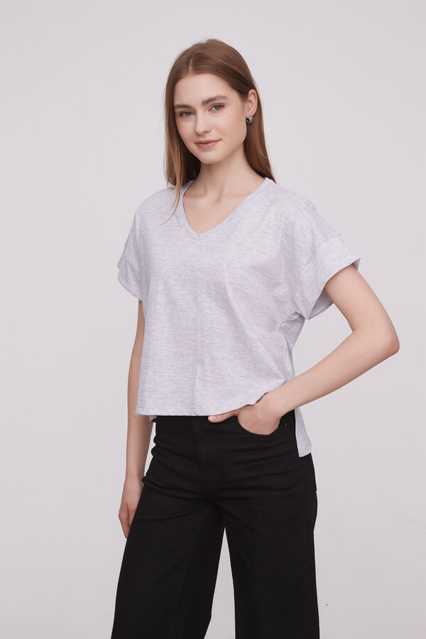 REMERA SABRINA GRIS MELANGE image number null