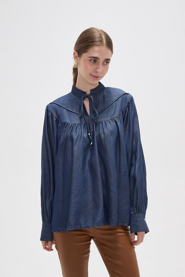BLUSA FALROS AZUL INDIGO image number null