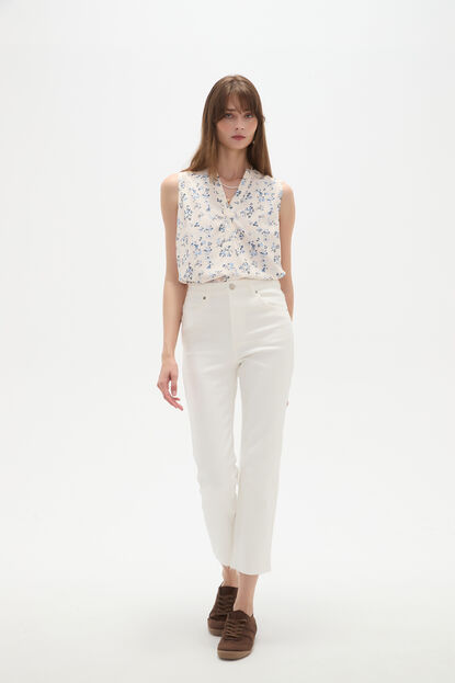 PANTALON VILEHADA 70607 MARFIL  / OFF WHITE image number null
