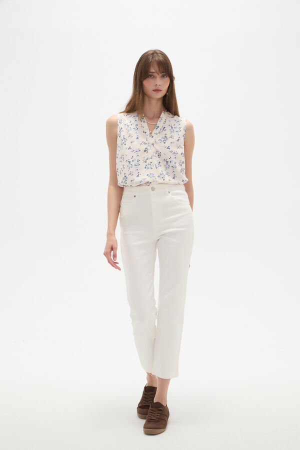 PANTALON VILEHADA 70607 MARFIL  / OFF WHITE image number null