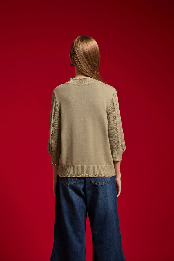 SWEATER STICHOM 70809 VERDE GRISACEO image number null