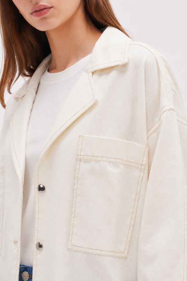 SOBRECAMISA BRELIN 70607 MARFIL  / OFF WHITE image number null
