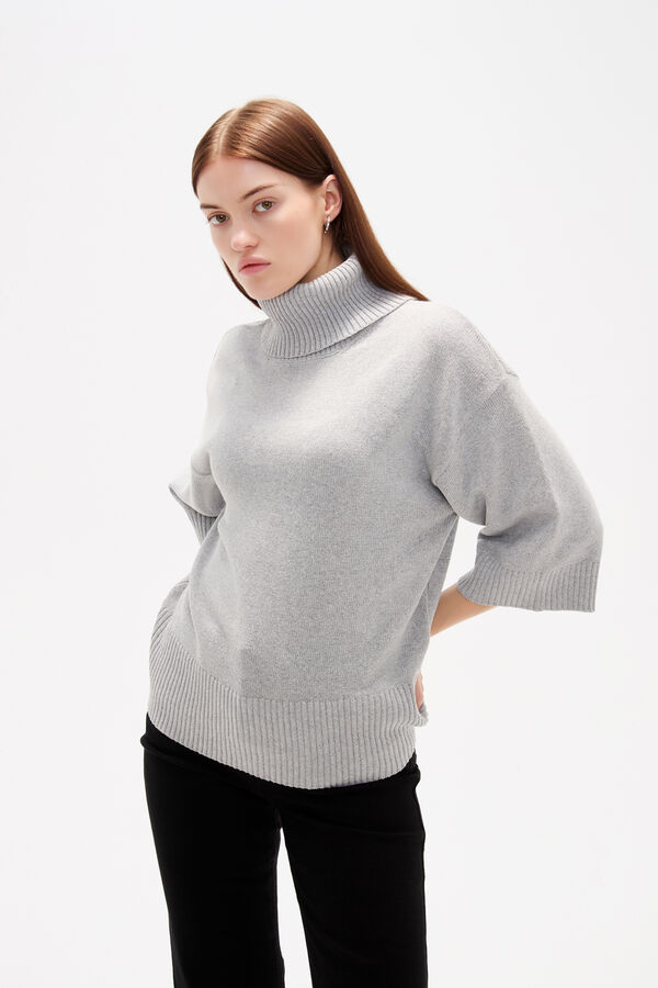 POLERA THERNAL GRIS MELANGE MEDIO image number null