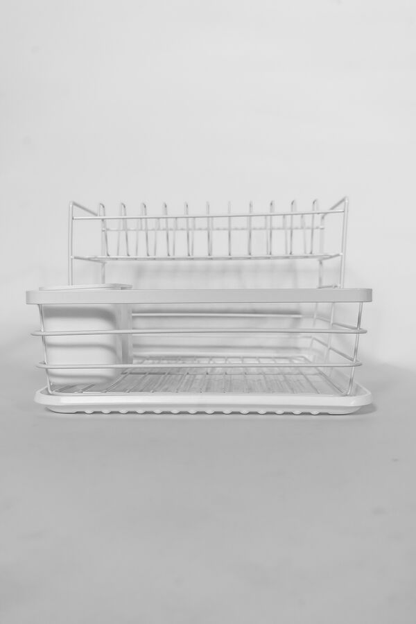 Organizaci&oacute;n y Limpieza Escurridor de Platos Dos Niveles 8 BLANCO image number null