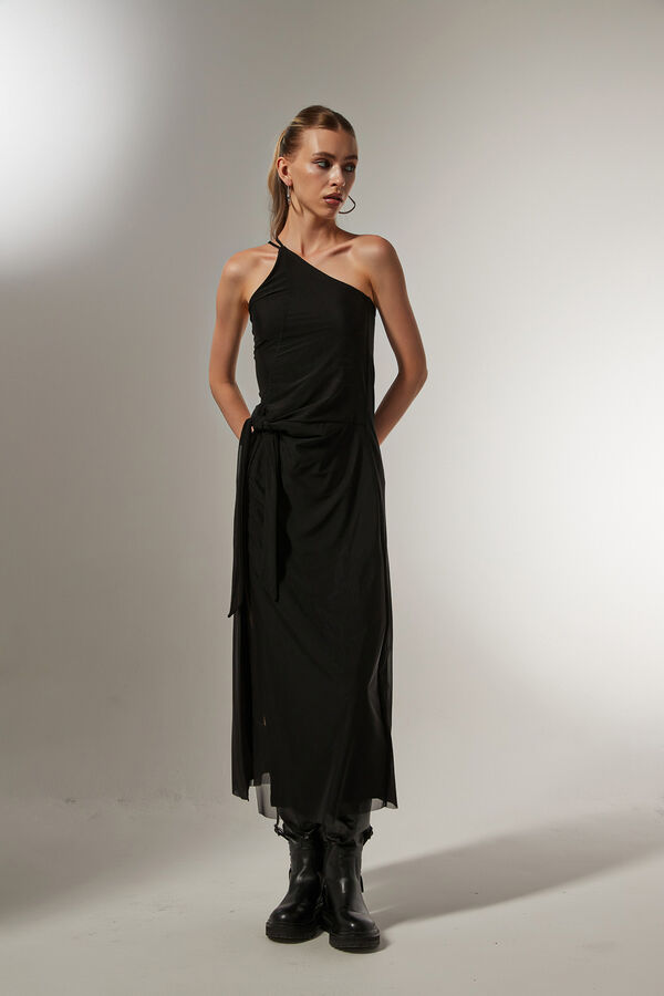 VESTIDO MANDINA NEGRO image number null