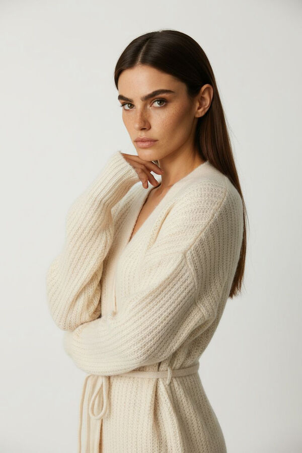 CARDIGAN TOURAE CRUDO / NATURAL image number null