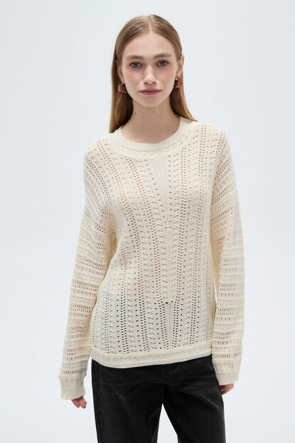 SWEATER ESTERNI 70809 MARFIL  / OFF WHITE image number null