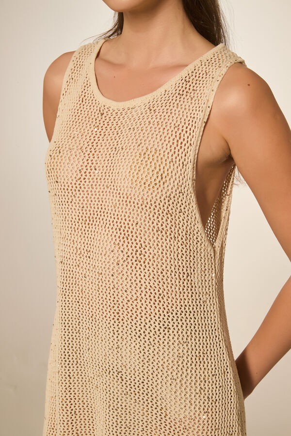 VESTIDO RASTERI DORADO image number null