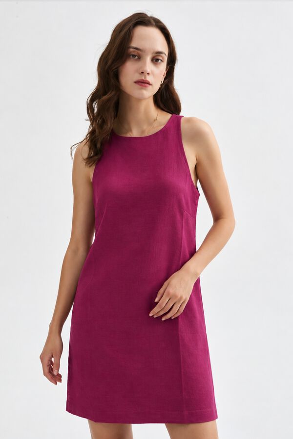 VESTIDO RISU 70809 FUCSIA OSCURO image number null