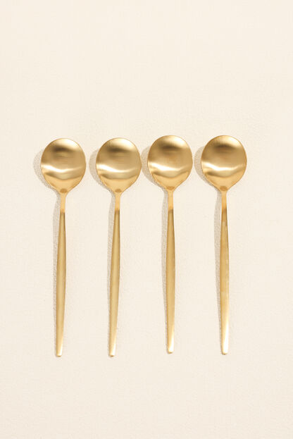 Cuchara Fiordo, Set 4 un. dorado COLOR UNICO image number null