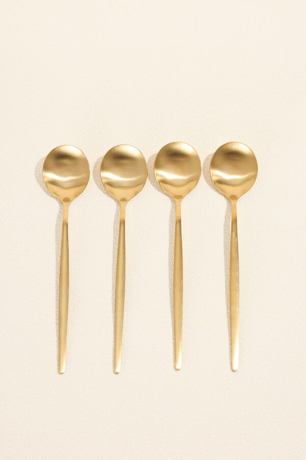 Cuchara Fiordo, Set 4 un. dorado COLOR UNICO image number null