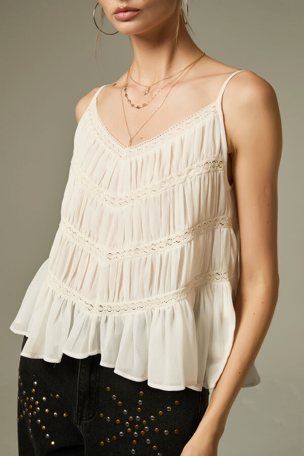 MUSCULOSA JATA MARFIL  / OFF WHITE image number null