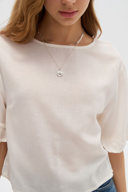 BLUSA CENOBIA 70809 MARFIL  / OFF WHITE image number null