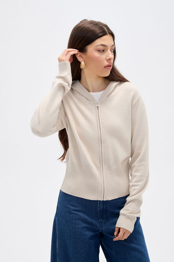 SACO ADENA BEIGE MELANGE image number null