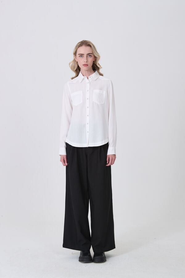CAMISA NETER MARFIL  / OFF WHITE image number null