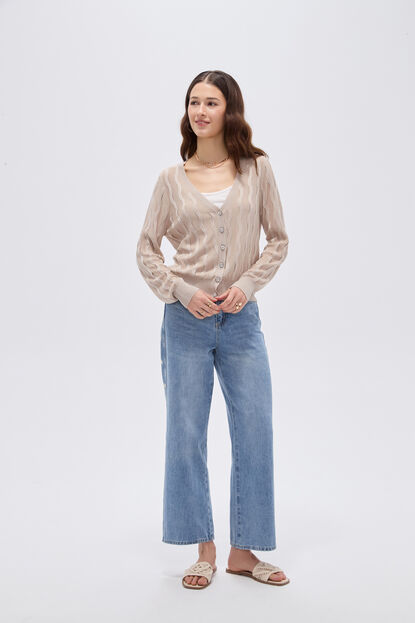 CARDIGAN BRAU 70809 BEIGE image number null