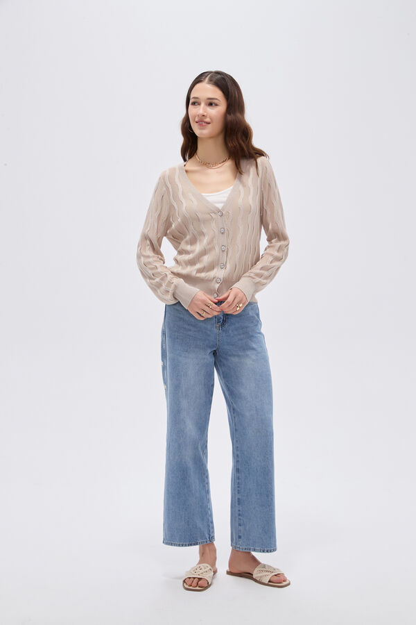CARDIGAN BRAU 70809 BEIGE image number null