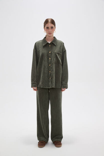 CAMISA LIGU VERDE OLIVA image number null