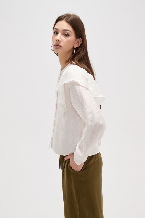 CAMISA WYLEN MARFIL  / OFF WHITE image number null