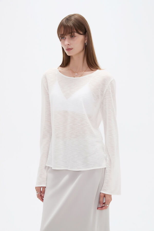 SWEATER GERAL 70809 MARFIL  / OFF WHITE image number null