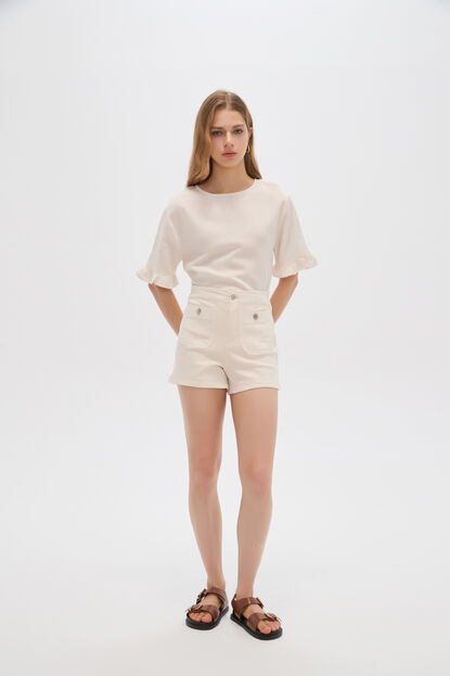SHORT TAREI 70809 CRUDO / NATURAL image number null