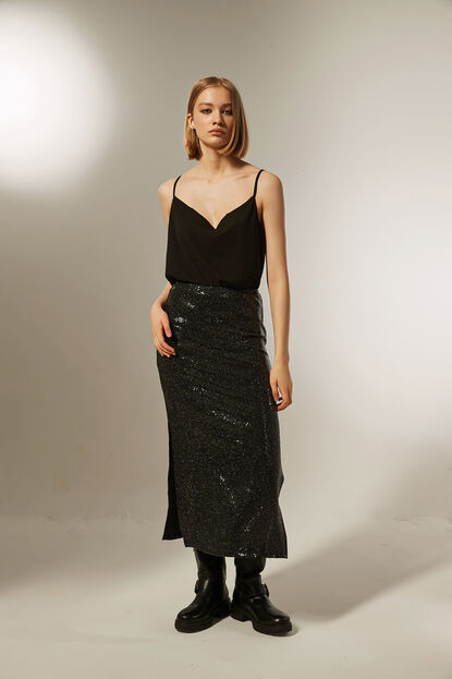 FALDA CAMERI NEGRO image number null