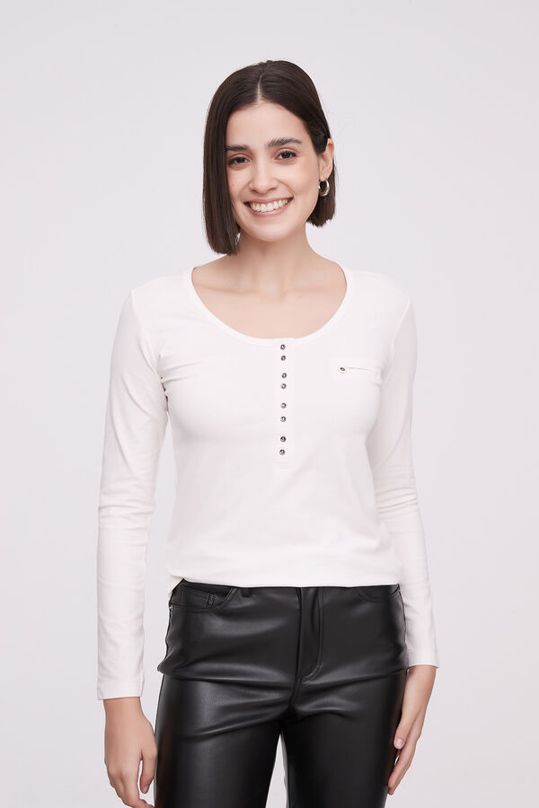 REMERA AMAN MARFIL  / OFF WHITE image number null