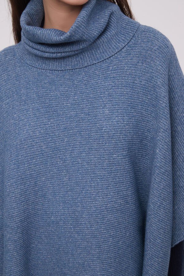 PONCHO MAOS AZUL GRISACEO image number null