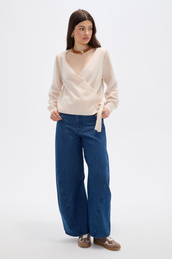 SWEATER XYRELIA BEIGE MELANGE image number null