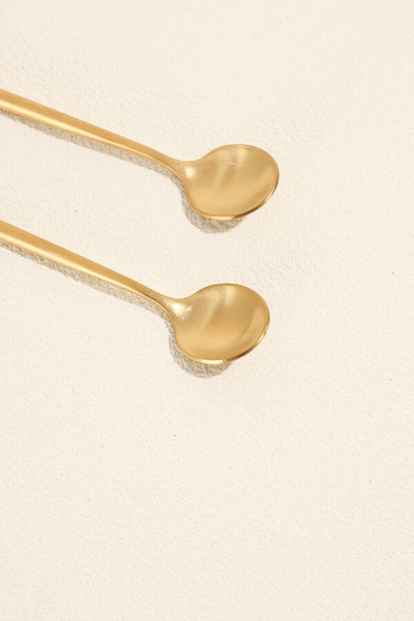 Cuchara Mango largo Fiordo, Set 2 un. Dorado COLOR UNICO image number null