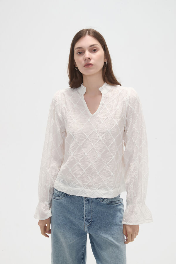 BLUSA ORYVAL MARFIL  / OFF WHITE image number null