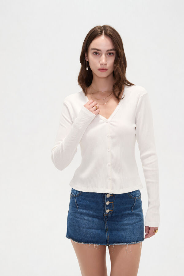REMERA IRVETH MARFIL  / OFF WHITE image number null