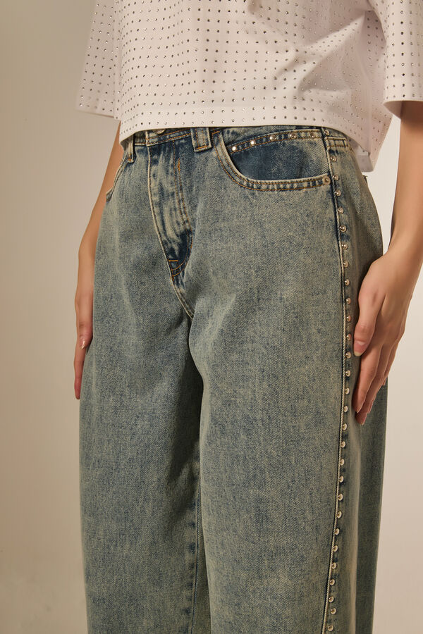 PANTALON JUREA CELESTE GRISACEO image number null