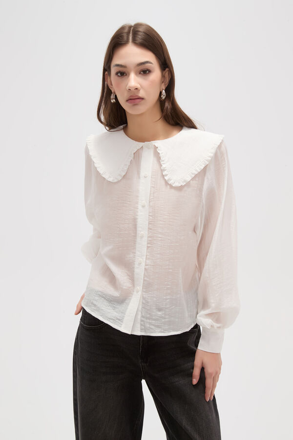CAMISA RAELI MARFIL  / OFF WHITE image number null