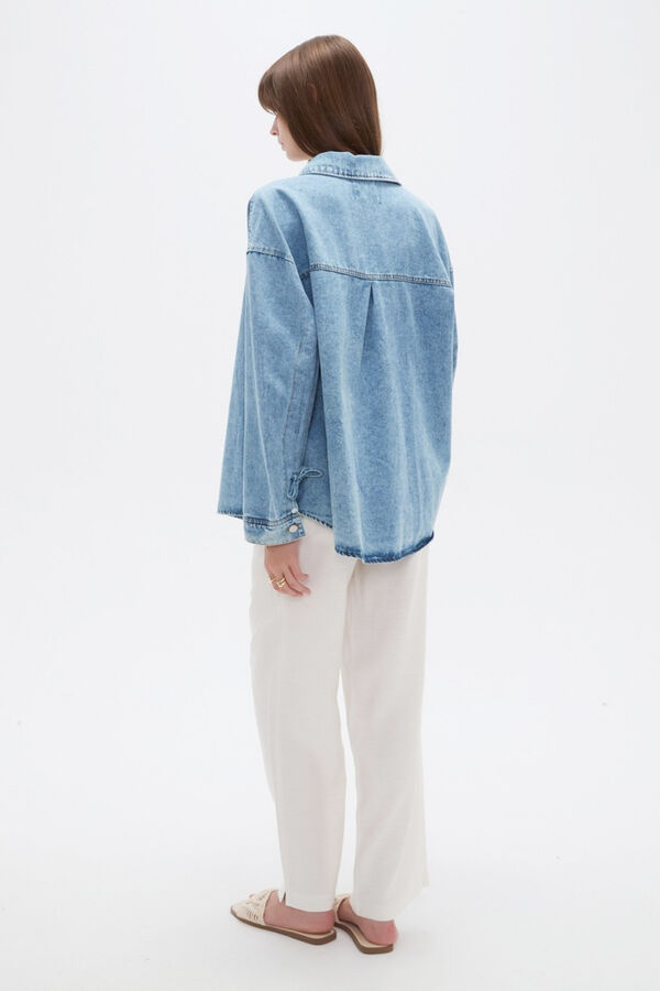 CAMPERA HIRA 70607 AZUL GRISACEO image number null