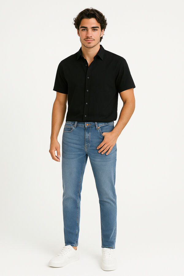 PANTALON KUNMING AZUL GRISACEO image number null