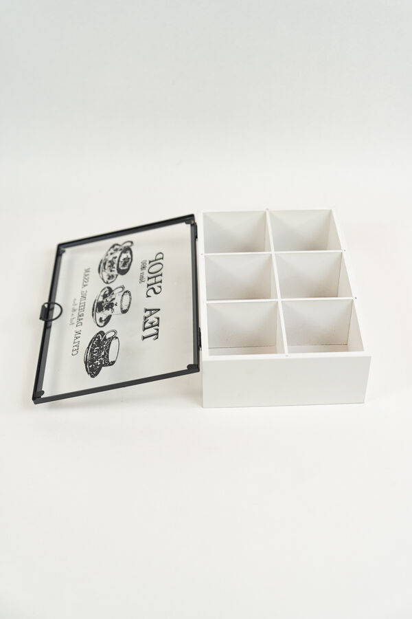 Caja para Té Vemir, 6 separaciones. BLANCO image number null