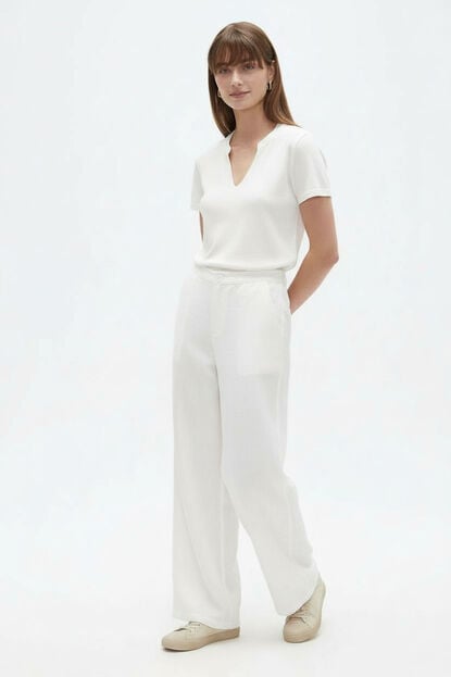 PANTALON ISPANE 70809 MARFIL  / OFF WHITE image number null