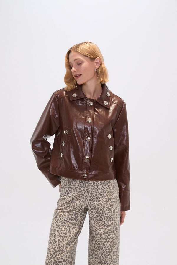 CHAQUETA GRENE MARRON image number null