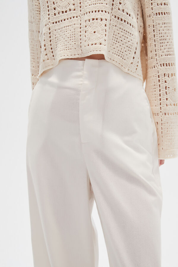 PANTALON ELSOLEY MARFIL  / OFF WHITE image number null