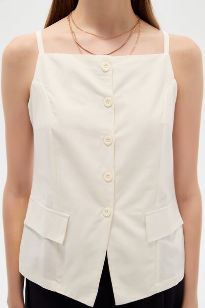 TOPS ZORVIN 70809 MARFIL  / OFF WHITE image number null