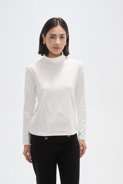 POLERA LULLABY MARFIL  / OFF WHITE image number null