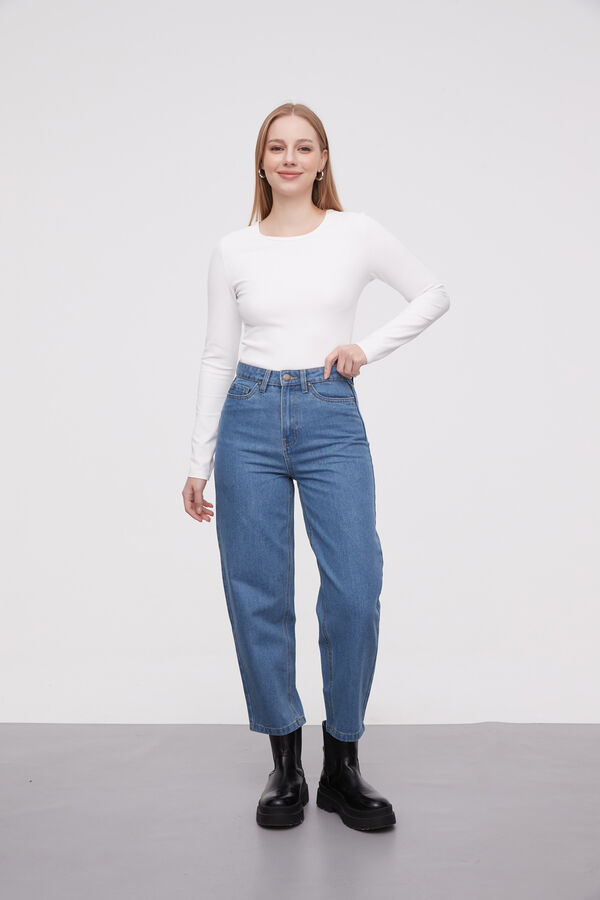 PANTALON BUSTAMANTE AZUL GRISACEO image number null